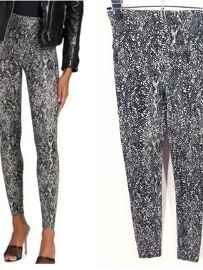 SPANX Faux Leather Snake Shine Leggings